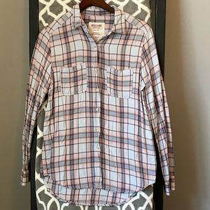 Mossimo Long Sleeve Boyfriend Fit Button Down